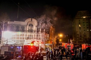 Saudi embassy attacked