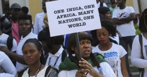 African students protest
