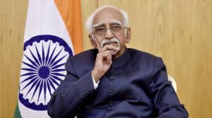Tunisia: Vice President Hamid Ansari at Tunisian Institute for Strategic Studies in Tunisia on Friday. PTI Photo by R Senthil Kumar (PTI6_3_2016_000246A)